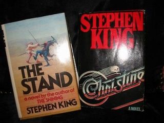 Stephen King 2 Hardcover Book Lot The Stand and Christine