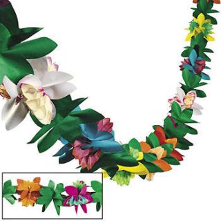 Newly listed 9 Ft Tissue Flower Garland Hawaiian Luau Party Decoration