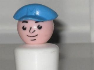 VINTAGE FISHER PRICE LITTLE PEOPLE WHITE DAD HOUSE BOAT CAPTAIN #985