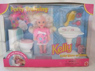 1996 MATTEL KELLY   BARBIES BABY SISTER   POTTY TRAINING SET   NEW IN 