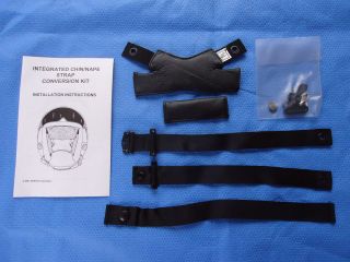Gentex Chin/Nape Strap Conversion Kit   Black   New  Medium HGU 55