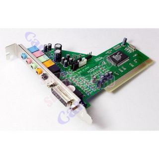 pci sound card 5 1 surround audio 6 channel for