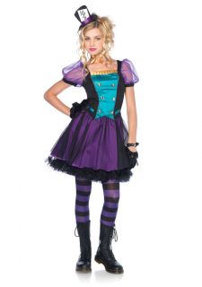 Alice in Wonderland Tea Party Mad Hatter Outfit Teens Juniors 