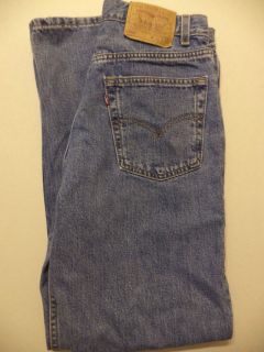levis mens 550 blue jeans sz 32x32 euc made in usa