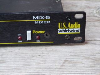 whirlwind us audio mix 5 mixer rack mount studio time