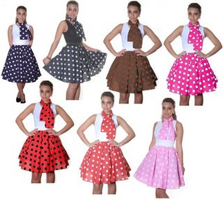 1950S FIFTIES ROCK AND ROLL SKIRTS 50S FANCY DRESS 22 LENGTH