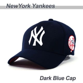 New York Yankees Team Baseball Cap Dark Blue Cap with White Logo NY02 
