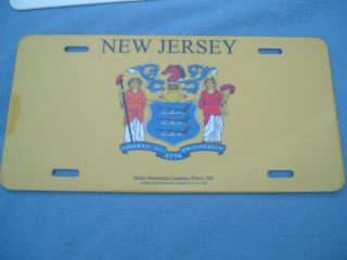 new jersey state flag license plate  3