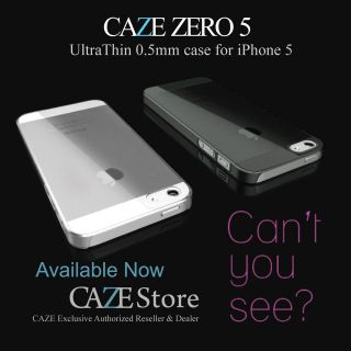 CAZE Zero 5 (0.5mm) UltraThin case for iPhone 5    from 