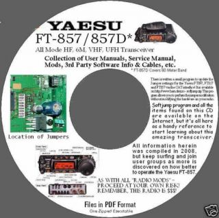 yaesu ft 857 857d manuals software info cable info cd