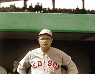babe ruth red sox pre new york yankees 8 x