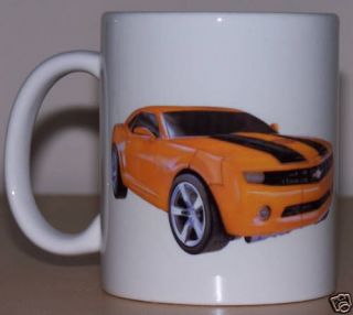 car print coffee mug of transformer camaro bumblebee time left
