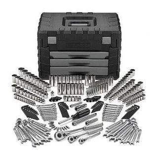   260 pc. Mechanics Tool Set with 3 Drawer Flip Top Blow Mold Chest