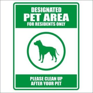 PARKING SIGN AMERICAN PIT BULL TERRIER DESIGNATED
