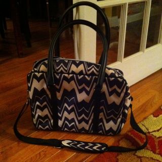 Missoni for Target Luggage Travel Tote Zig Zag Suitcase Carry On Black 