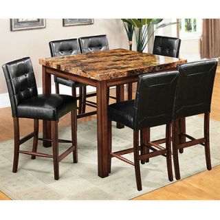rockford faux marble top counter height dinette set more options