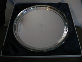Vintage Marlboro Silver Plate by Morton Parker 12  Round Serving Tray 