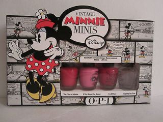 OPI the Vintage Minnie Mini set collection 4PCS 1/8oz * 