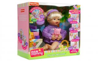 NIB Fisher Price LITTLE MOMMY My Very Real Baby INTERACTIVE Doll