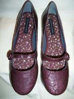 NEW Tommy Hilfiger JANE Purple SHINY Mary Janes Flats Shoes 2.5 4.5