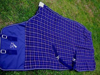 Horse Cotton Sheet Blanket Rug Summer Spring Navy Pink 82 11838