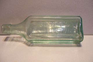 Antique Aqua Medicine Bottle Scotts Emulsion Cod Liver Oil
