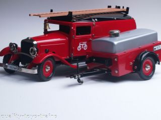 19035 marklin fire truck trailer wind up clockwork nib one