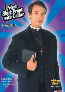 quality priest vicar shirt front collar fancy dress  16 14 