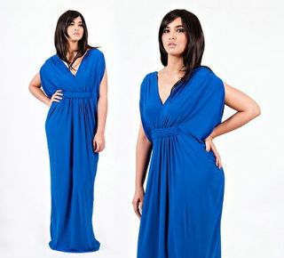 NEW Womens Grecian VNeck Cocktail Evening Long Plus Party Maxi Dress S 
