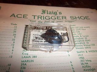 Flaigs Ace Trigger Shoe #20 for Colt 38,32,380 Auto NEW Old Stock 