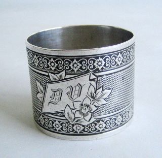 antique french sterling silver napkin ring dv from netherlands returns