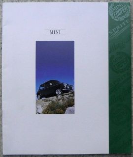 mini sprite mayfair cooper sales brochure 1992 4311 from united