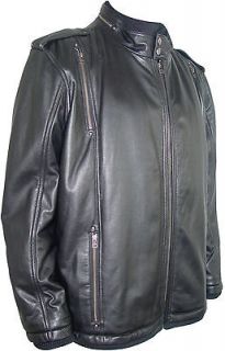 10132 Mens Genuine Lamb Leather Short Jacket Zip Out Fur Liner 