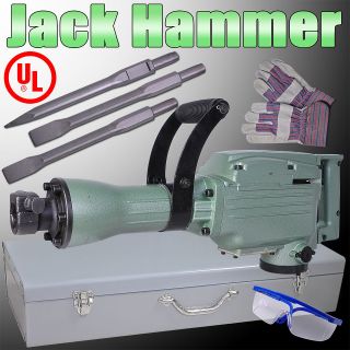 Double Insulated Demolition Hammer w Extra Chisel Electric Concrete 