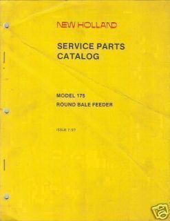 new holland 175 round bale feeder parts manual from canada  