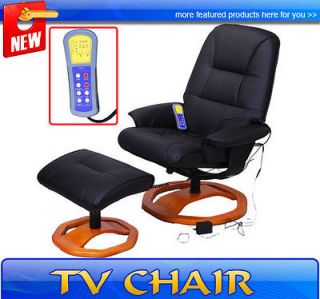   Office TV Chair Recliner Lounge Massage Chair Vibrating W/ Ottoman