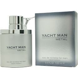 Yacht Man Metal Mens Cologne Spray 3.4 oz (100ml), eau de toilette 
