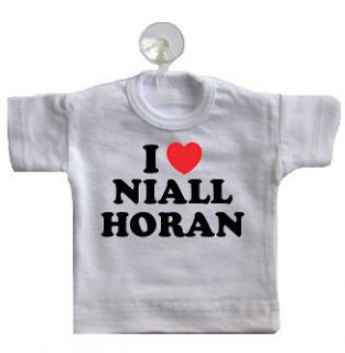 love niall horan mini t shirt for car window