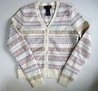 Ralph Lauren Womens Wool/Angora Fair Isle Cardigan Sweater XS