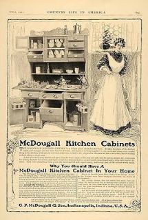 1905 Ad G.P. McDougall Kitchen Cabinets Indianapolis   ORIGINAL 