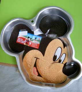 mickey mouse cake pan aluminum bakeware new from wilton time