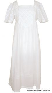BNWT Powell Craft Sally Ladies White Cotton Victorian Nightdress 10 