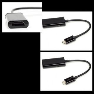   USB TO HDMI BLACK ADAPTER CONVERTER GALAXY NOTE LTE EVO ONE OPTIMUS