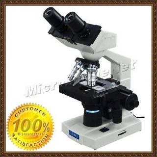 40X 1000X Binocular Biological Compound Microscope with 3D Mechanical 