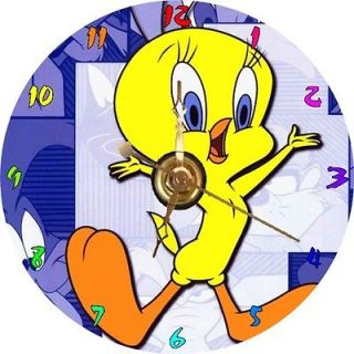 brand new tweety bird tweety pie cd clock time left