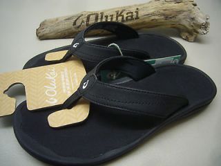 olukai womens sandals ohana black size 9