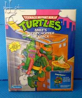 TMNT Mikes Pizza Chopper Backpack Teeange Mutant Ninja Turtles 1991 