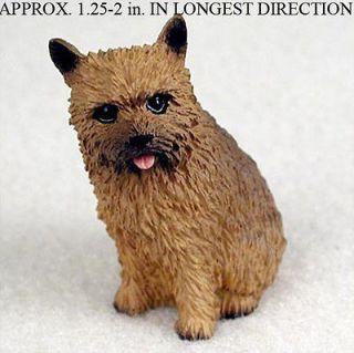 norwich terrier mini resin hand painted dog figurine statue expedited