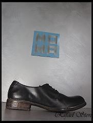 Men Shoes Lace Up MOMA 16201 0 Minerva Black Vintage Leather Business 