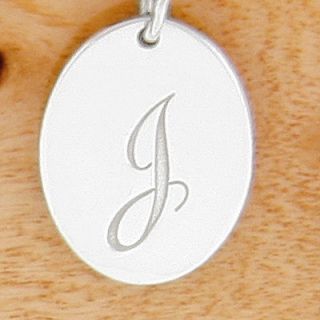 Ladies Sterling Silver 925 Notes Letter Initial J Monogram Charm 